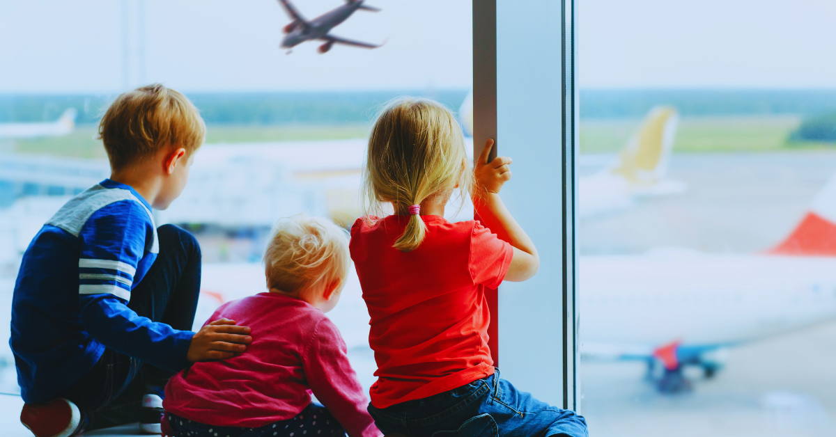 flying with kids